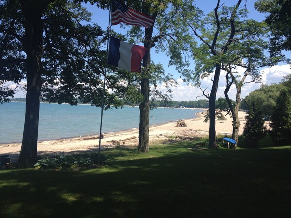 Lakeview from lawn in front of home 