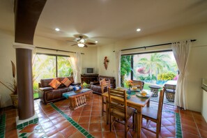 Pool View Living Room