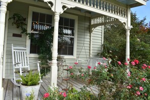 Front Porch for morning coffee and tea