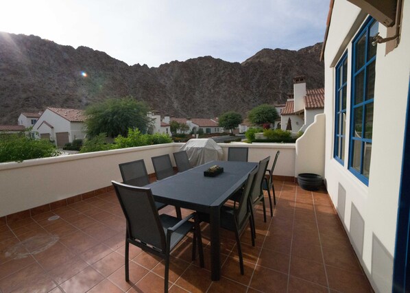 Patio with view of Santa Rosa Mountain Range
