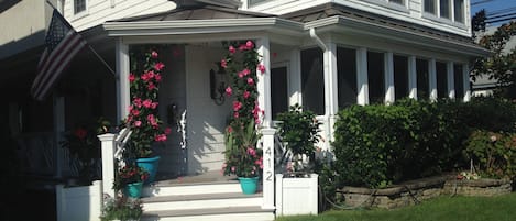 Porch and deck are yours to enjoy in privacy