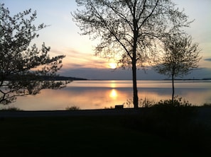 sunset view from the deck
