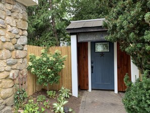 Front gate leading to private courtyard
