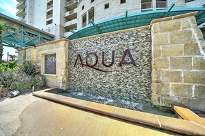 Aqua Front Sign