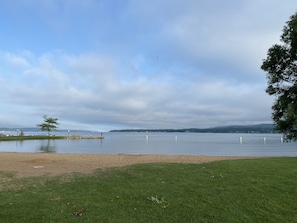 Nice sandy swimming area