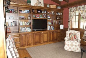 Library / Media room just off the living area