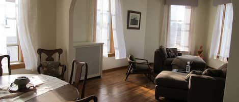 living room and dining room in Apartment B