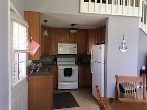 Fully stocked kitchen