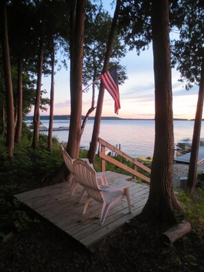 View to Peninsula St.Park, Eagle Harbor, Horseshoe and Chambers Islands