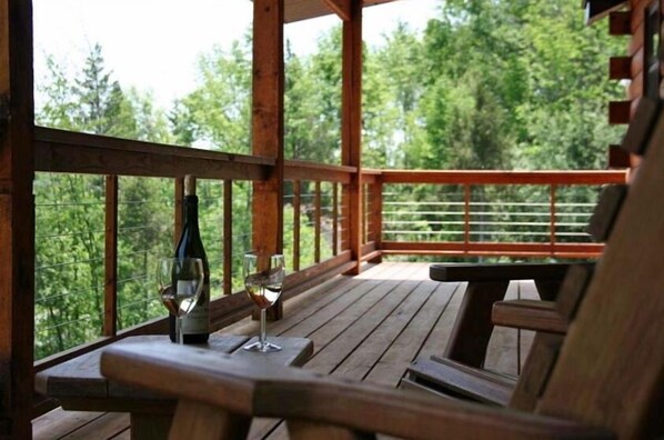 Lakeside Covered Porch.  Perfect place to unwind.