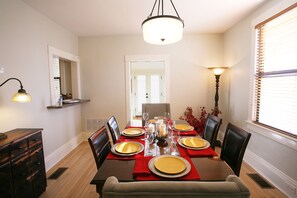 Dining Room opens to the Sun Room