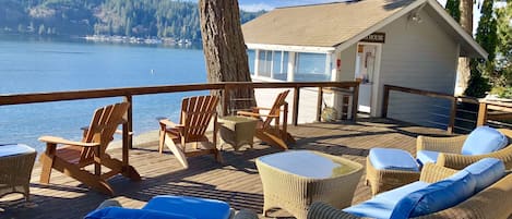 Soak in the views of Hood Canal from the expansive deck. 