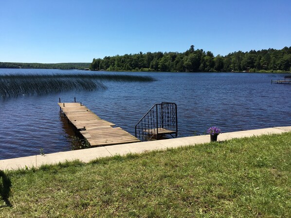 Dock and view of Au Train River outlet