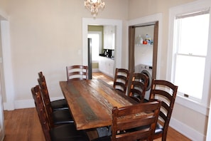Dining room with seating for 8. 