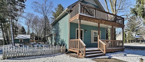 North of Home with Patios on each level!