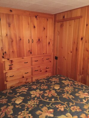 Downstairs Bedroom with Built in Door Chest & Closet