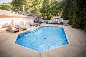 Heated Pool,  open mid May through Columbus Day