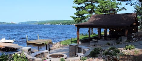 Outdoor Entertaining Space.  Shared with our Carriage House Rental.