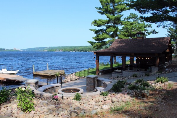 Outdoor Entertaining Space.  Shared with our Carriage House Rental.