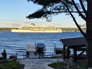 Viking Cruise ship anchors in front of our property!