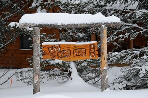 Lazy Moose Lodge Welcome Sign