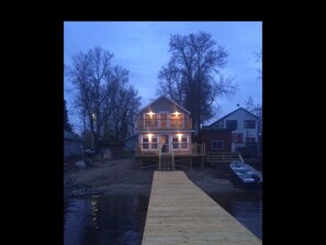 Twilight from the dock, including slips for your personal or rented boat/pontoon