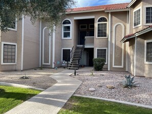 Front of the Building, Unit is at the top of the stairs.