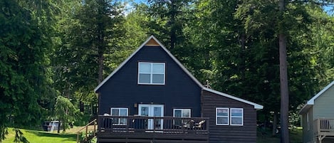 Water view of Camp Hemlock