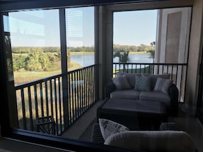 Balcony view from kitchen