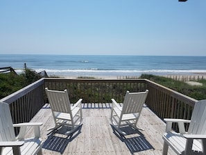 Awesome views from the lower decks, and there is a picnic table per side too.