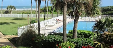 Tropical paradise viewed from your private balcony