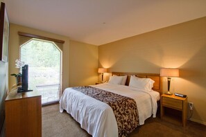 Master bedroom with King sized bed