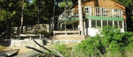 Cabin as viewed from Lake