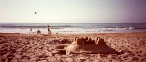 Build a sand castle or frolic in the surf