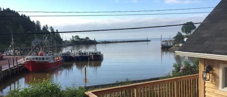 View of high tide from the deck.