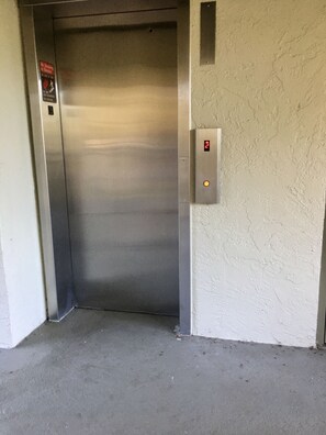 Elevator takes you to the third floor.