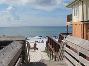 Your beach access is 100 yards from the condo.