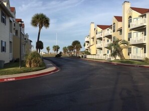 Beach Club Unit #214 is on the right on the 2nd floor.
