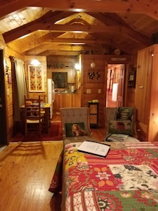 Charming pet-friendly cabin with hot tub for two: Your perfect mountain retreat!