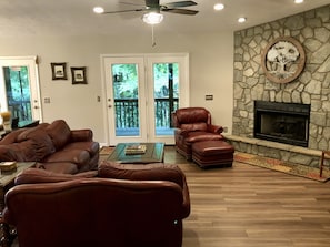 Great room has gas fireplace.