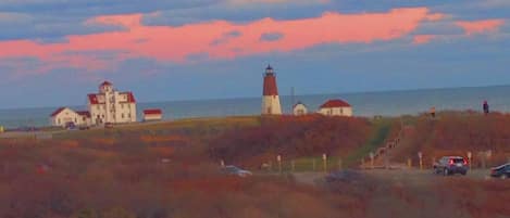 Point Judith Lighthouse view from house.