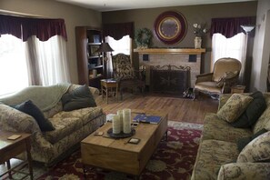 Huge living room with space for everyone.