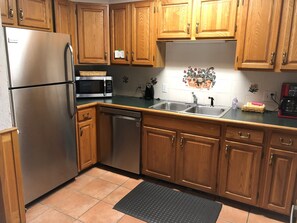 New SS refrigerator, dishwasher & microwave 