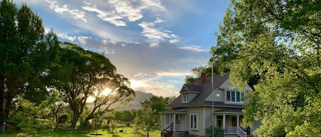 Fully restored 1880s Victorian house in a country neighborhood.