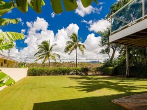 Large private back yard