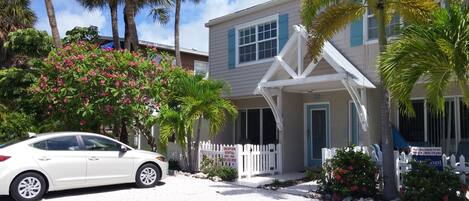 Townhome with parking directly in front and 200 steps to the beach
