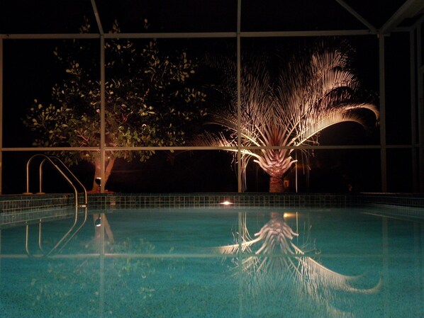 Pool in the night