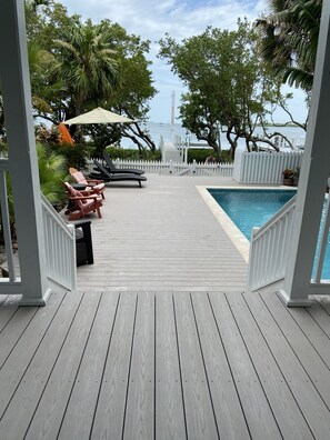 New composite pool and patio deck