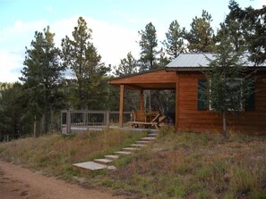 View of cabin from driveway