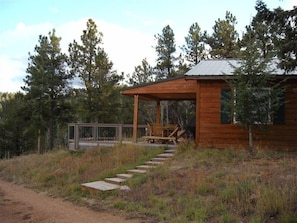 View of cabin from driveway